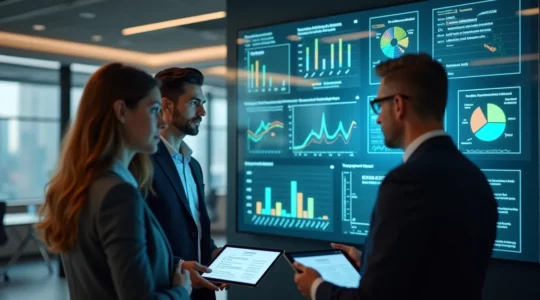 Tableau de bord numérique de prévention des risques professionnels en entreprise moderne