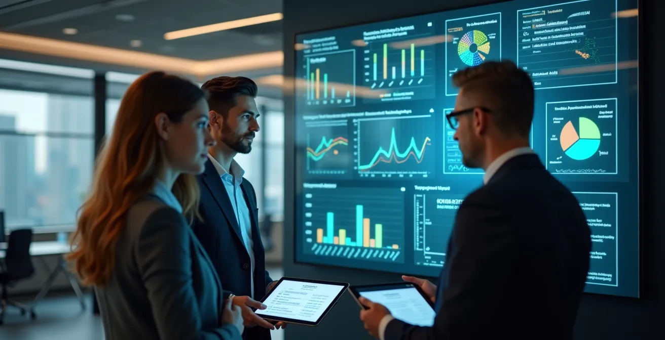 Tableau de bord numérique de prévention des risques professionnels en entreprise moderne