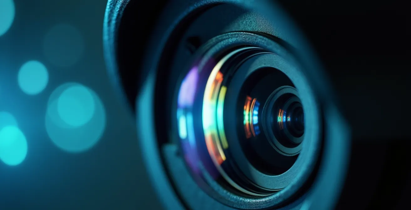 Caméra moderne avec représentation abstraite de la détection intelligente d'objets sans reconnaissance faciale