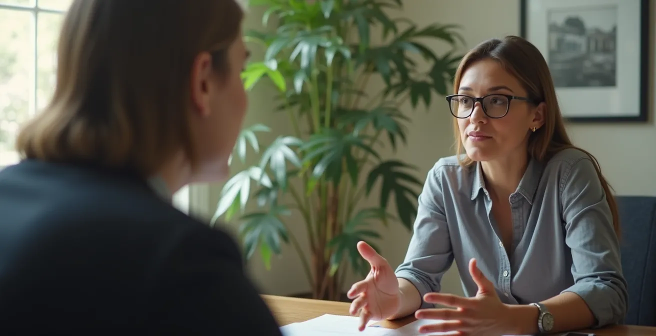 Manager en posture d'écoute active lors d'un échange individuel avec un collaborateur